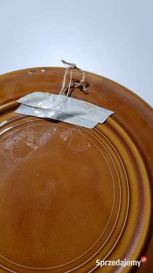 Talerz Dekoracyjny Ozdobny Stara Ceramika wielkopolskie Wola Podłężna