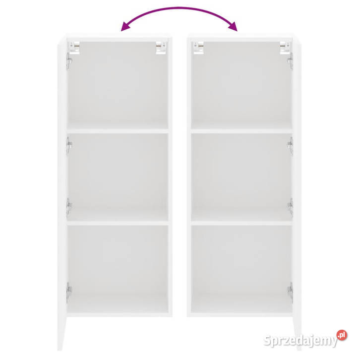 Ścienna szafka TV biała 405x30x102 WM836931 mazowieckie sprzedam