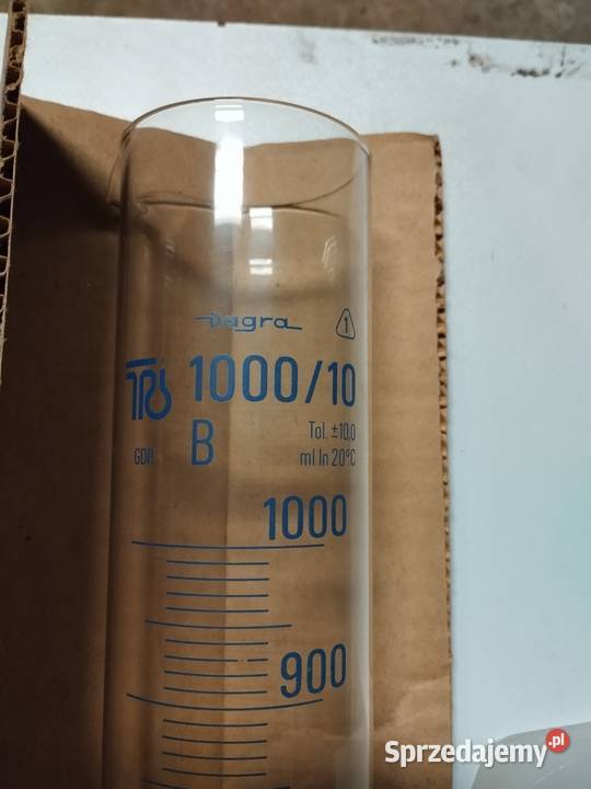 Menzurka szklana cylinder miarowy 1000ml 1 litr Kamocin