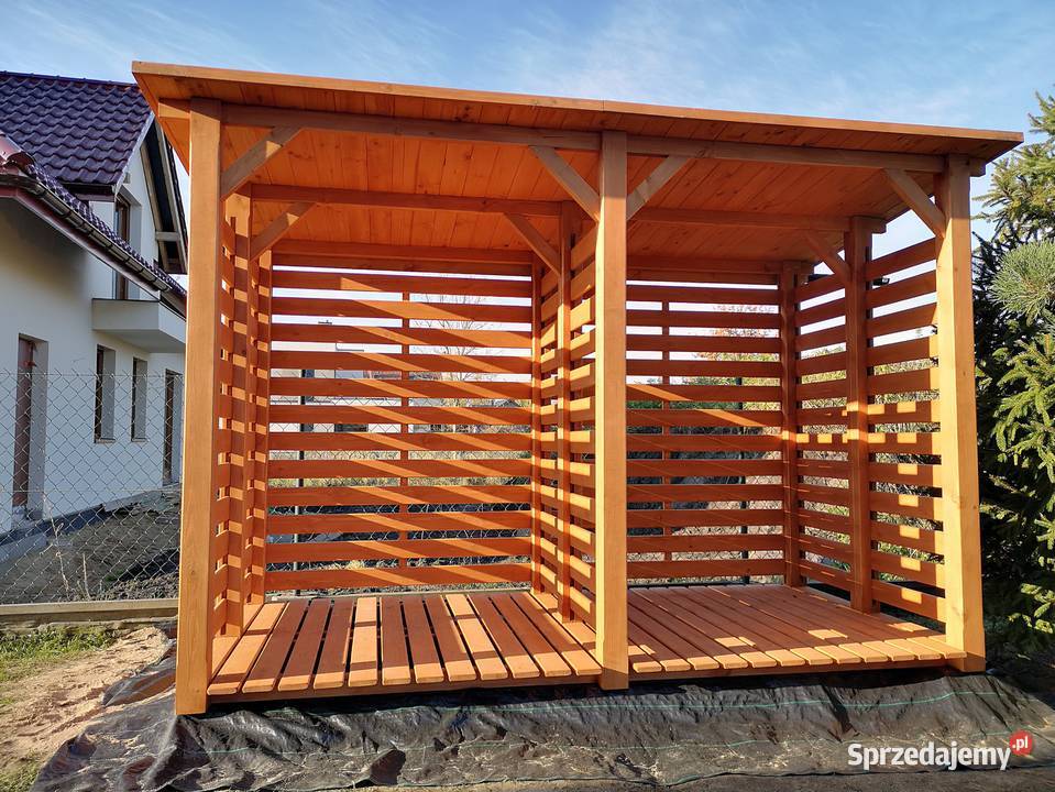 Drewutnia poszerzana 314 x 15m z dachem prosty Kalety