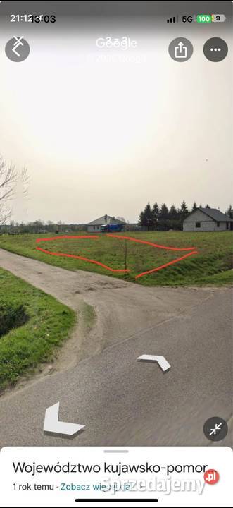 Działka budowlana Okalewo 1378m2