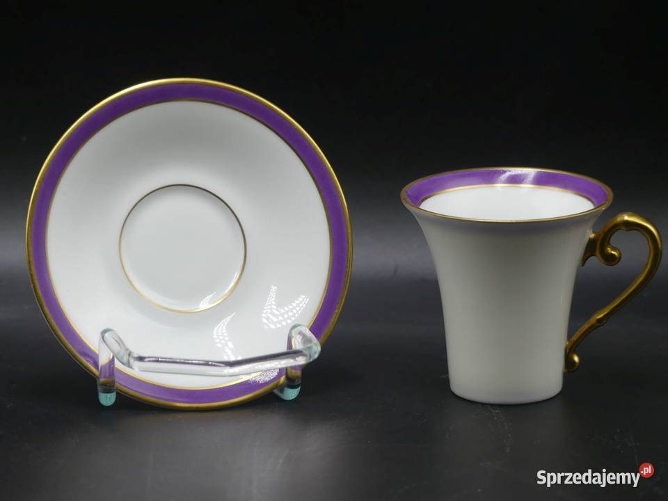 Zjawiskowa elegancka mokka Hutschenreuther stan Porcelana i szkło