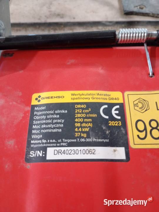 Weltykulotor areator spalinowy Szczytno