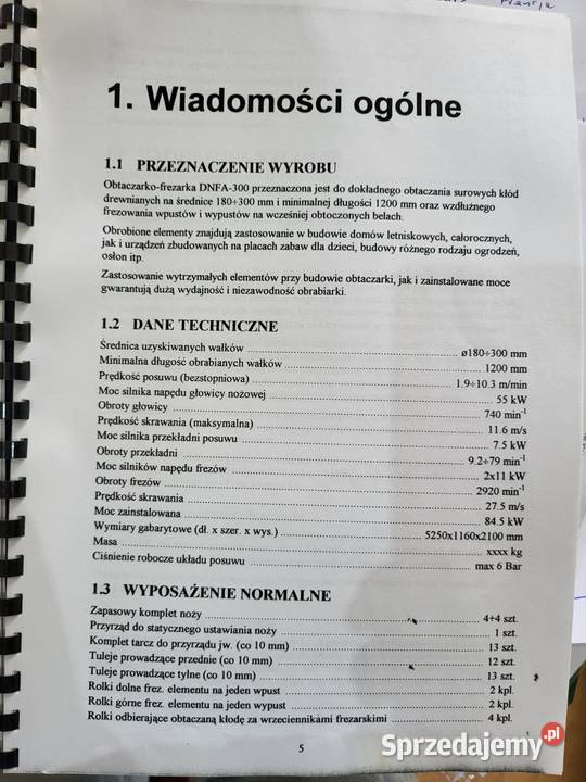 Obtaczarka frezarka SAFO DNFA 300 Karsin