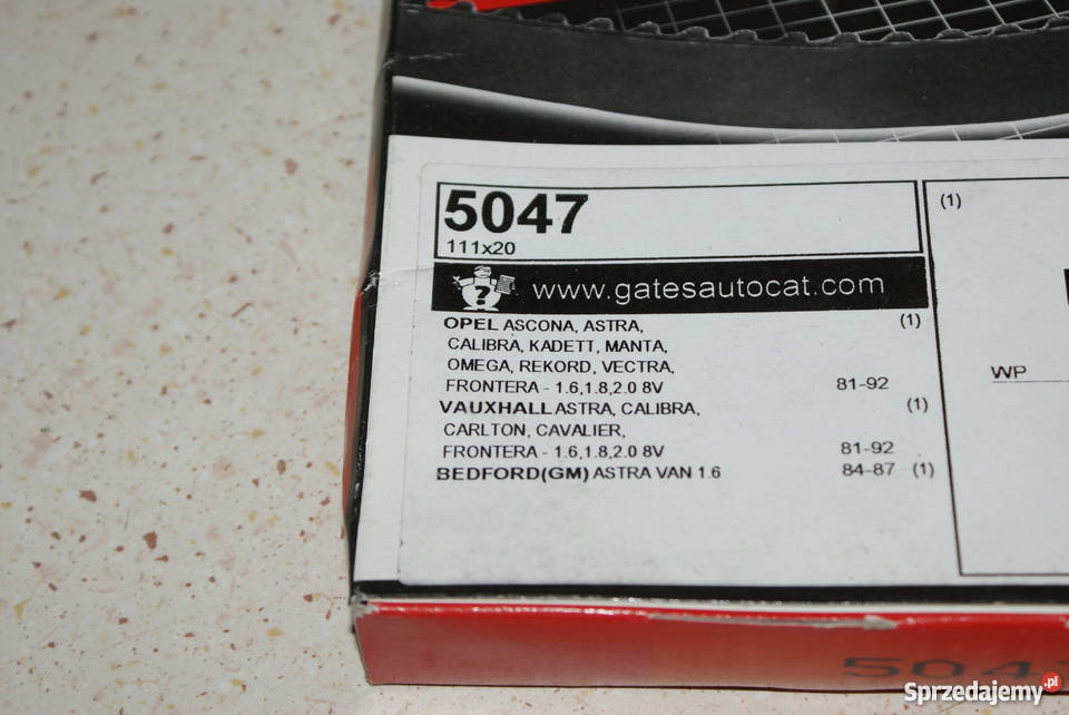 PASEK ROZRZĄDU OPEL 111GATES 5047 OPEL ASTRA mazowieckie Białobrzegi sprzedam
