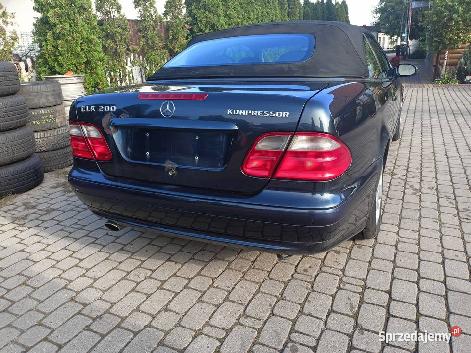 Mercedes CLK 200 Kompressor Cabrio W208 20 Rok produkcji 2002 Kolno
