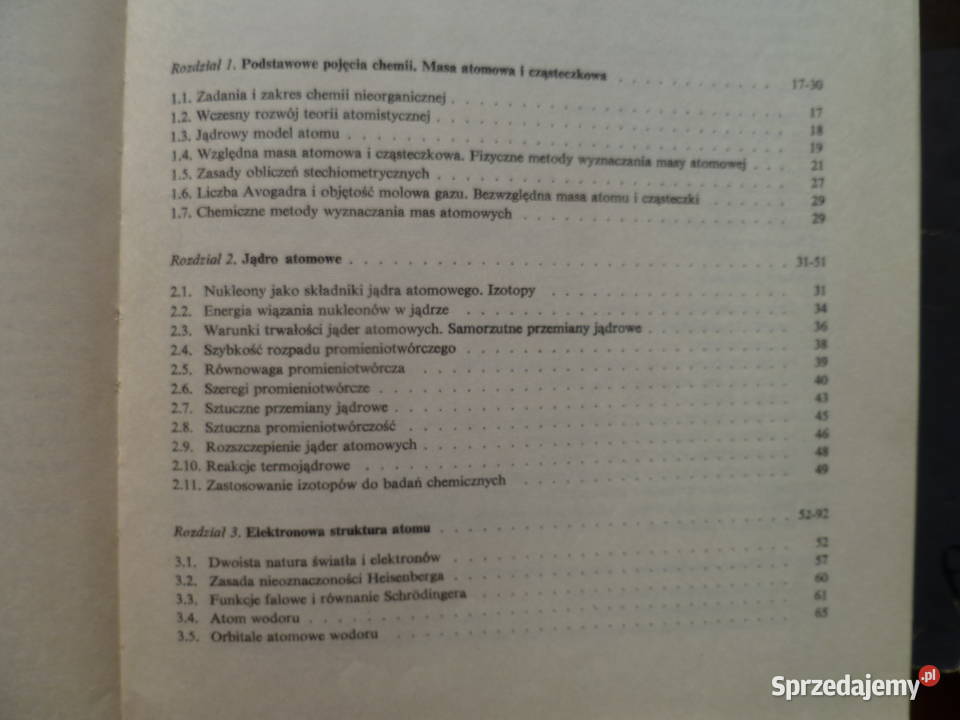 Chemia ogólna i nieorganiczna ABielański Kraków sprzedam