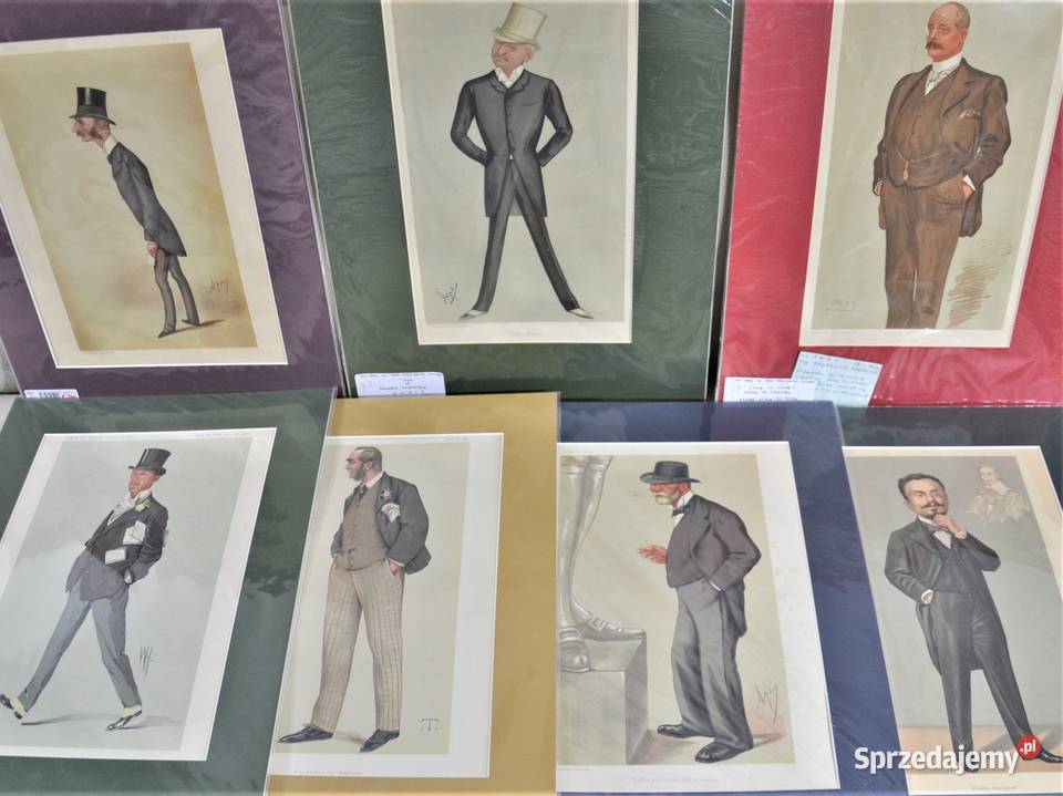 litografia Vincent Brooks karykatura Vanity Fair Warszawa