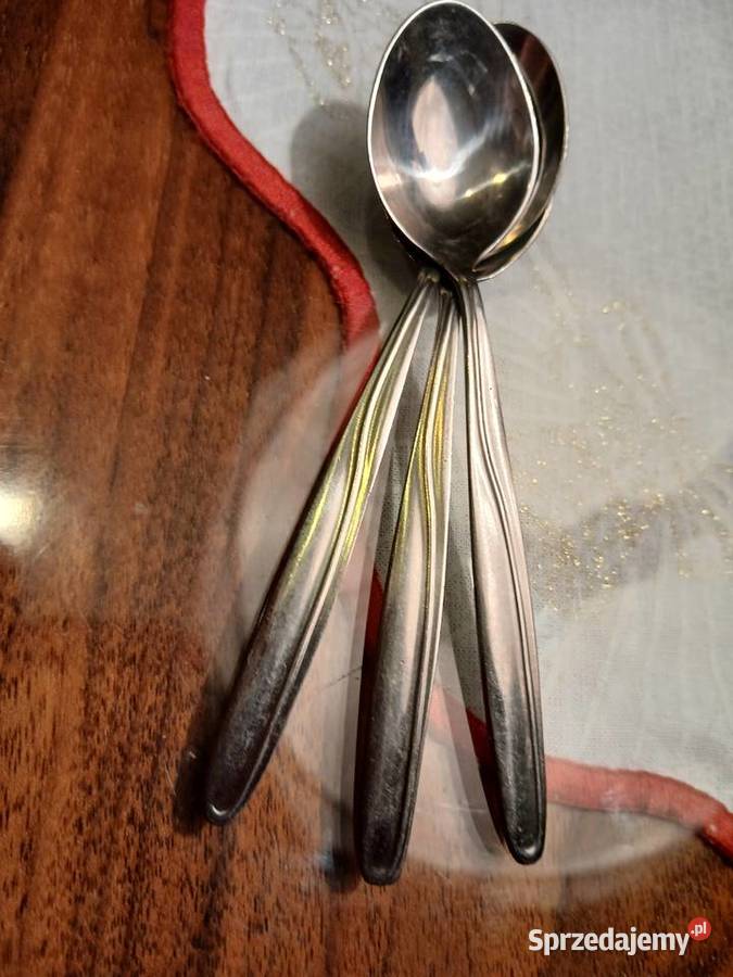 Łyżeczki do kawy sygnowane Gerlach różne Warszawa