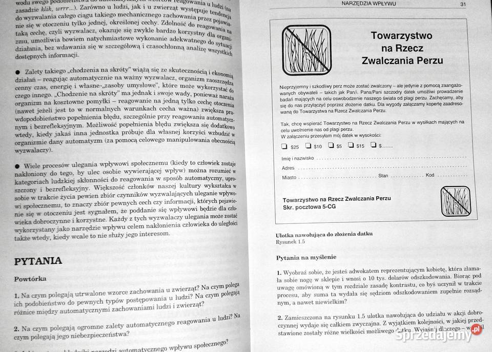 Wywieranie wpływu na ludzi Teoria i praktyka Chełm sprzedam