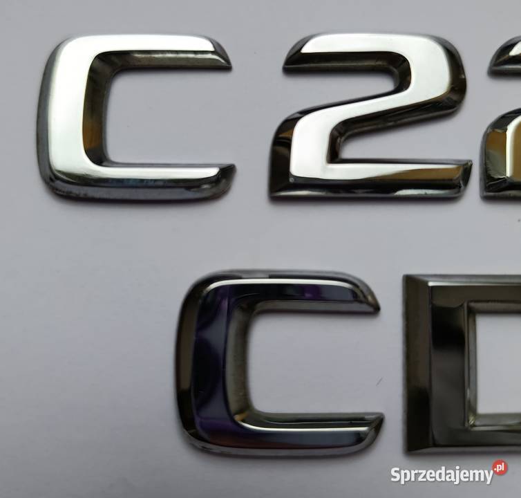 Napis emblemat Mercedes c klasa c220 0007r kujawsko-pomorskie Lipno