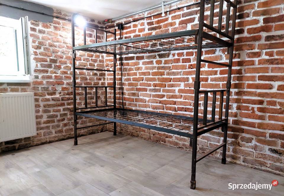 Metalowe łóżko wojskowe z demobilu idealne do Kraków