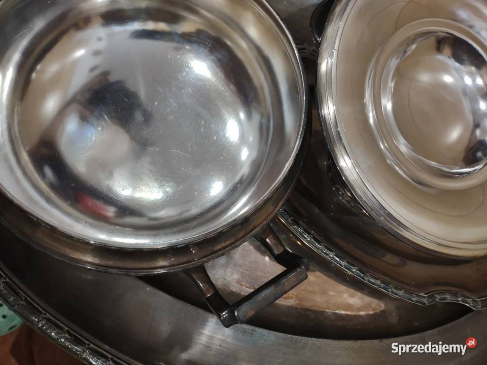 Serwis w Srebrze Wiskemann Belgia Początek XX w Gniezno