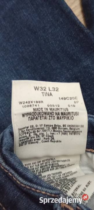 WRANGLER DAMSKIE 3232 niebieski Odzież damska Gozdnica