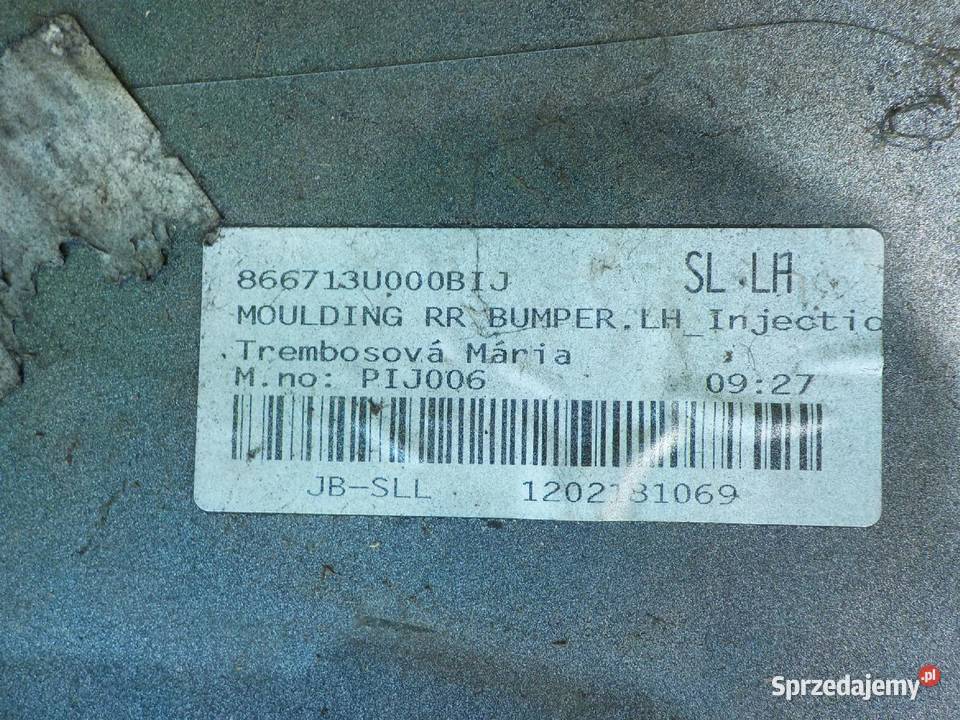 KIA SPORTAGE III 16 B 12r 5D zderzak tyl