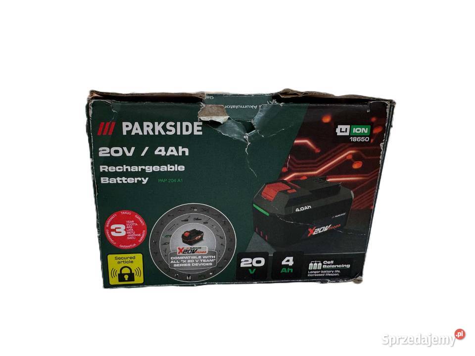 Akumulator LiIon Parkside 20 V 4 Ah PAP 204 A1 warmińsko-mazurskie Elbląg
