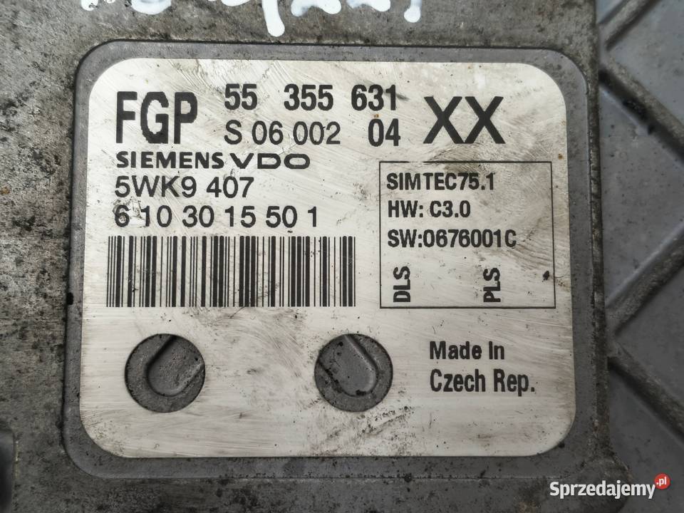 STEROWNIK SILNIKA Opel Vectra C 18 16V 55355631 Chełm