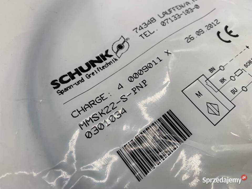 Schunk MMSK22SPNP Czujnik zbliżeniowy mazowieckie Warszawa