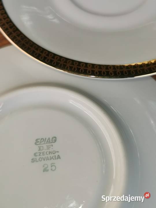 EPIAG Piękny zestaw kawowy herbaciany kpl Stan Porcelana i szkło mazowieckie Warszawa