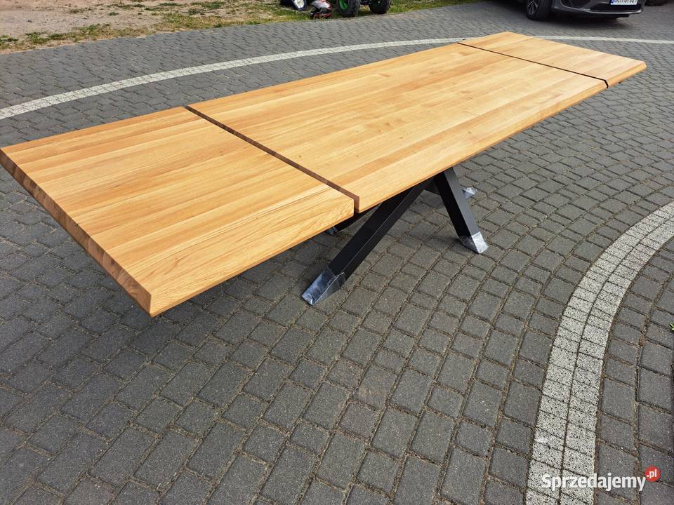 Stół loft industrial z dębu Piece