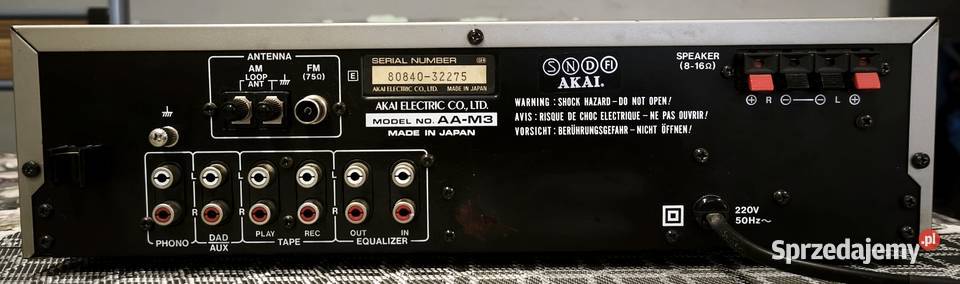 Amplituner vintage AKAI model AAM3 sprawdzony łódzkie Piotrków Trybunalski