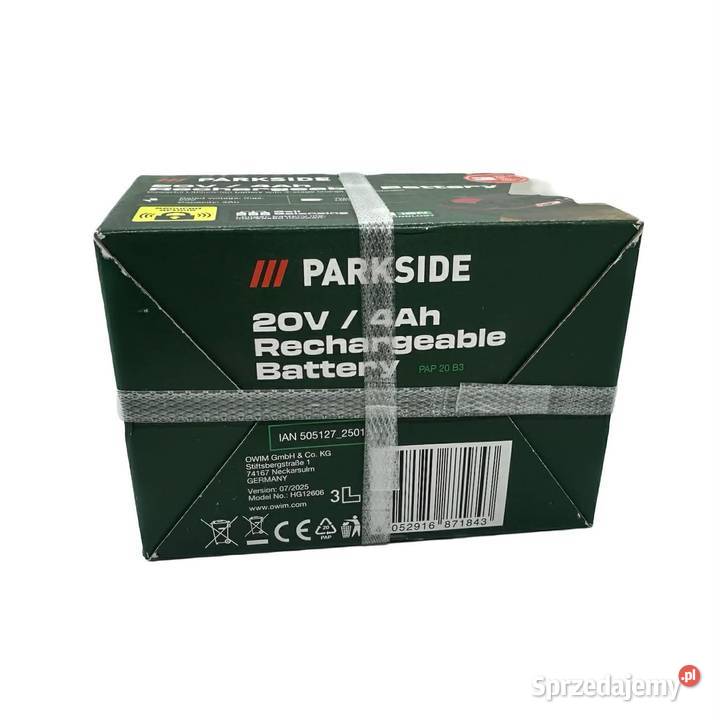 Akumulator Parkside 4Ah PAP 20 B3 warmińsko-mazurskie Elbląg