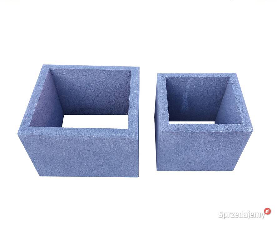 Donice betonowe 40x40x30h Gazony ogrodowe donica Stoczek