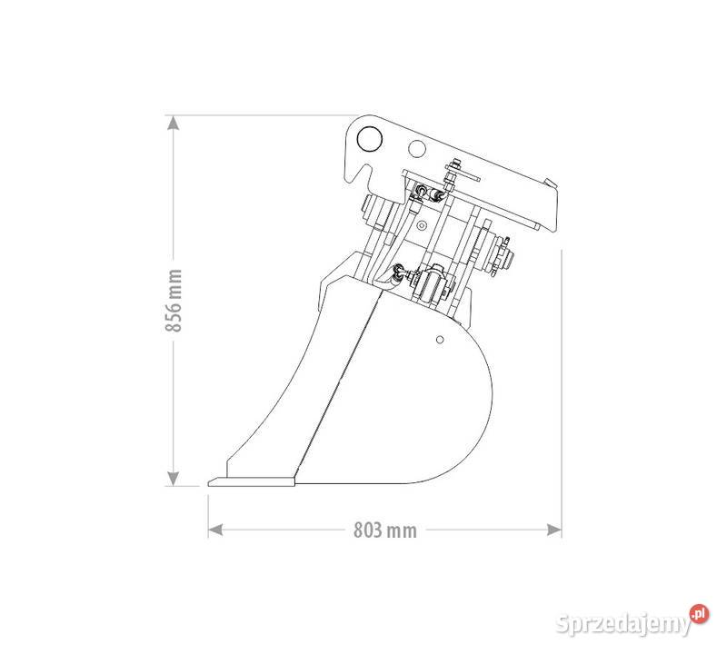 ŁYŻKA SKARPOWA HYDRAULICZNA 85 10 T