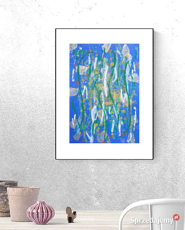 abstrakcja grafika granatowa abstrakcja Łódź