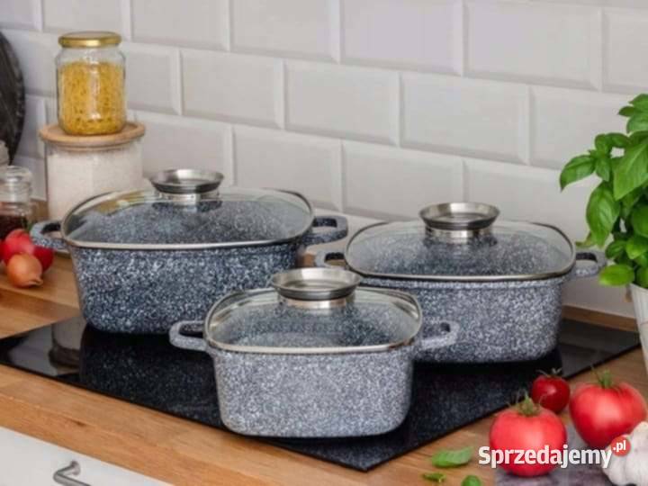 Garnki brytfanki marmurowe Łódź