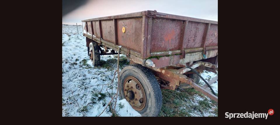 Przyczepa d 45 sztywna zarejestrowana nieuszkodzony Iłża