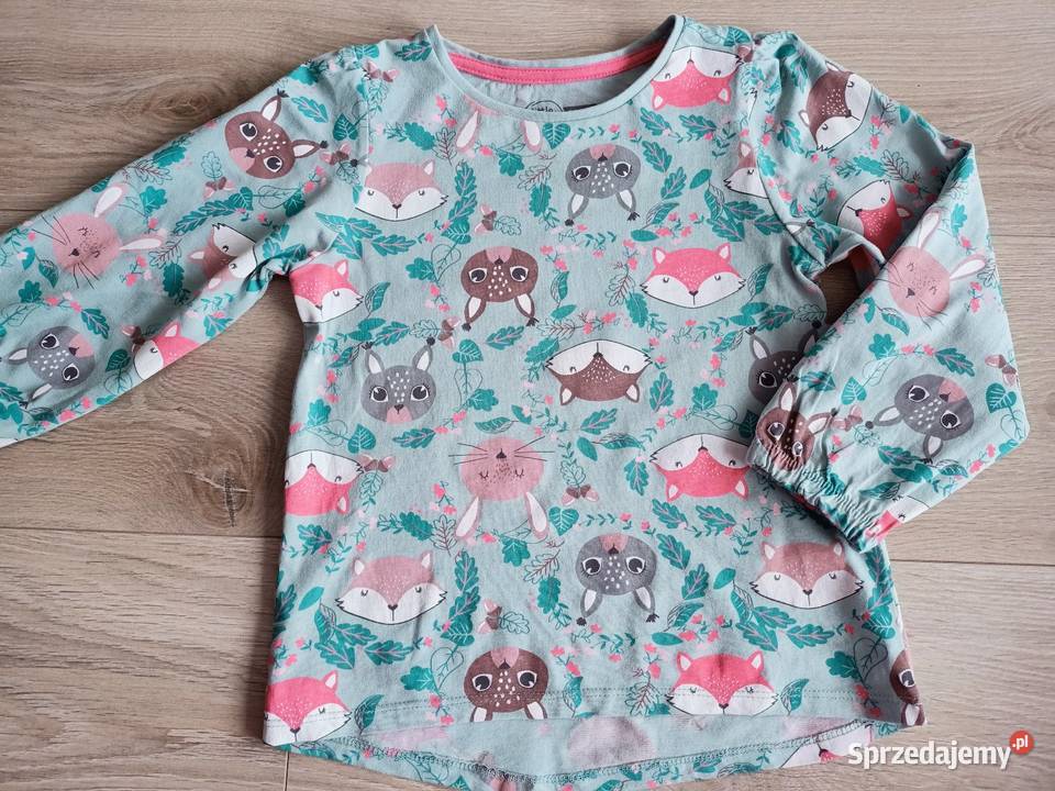 Bluzka koszulka dziewczęca na długi rękaw leśne Bluzki, koszulki i kaftaniki mazowieckie Płock