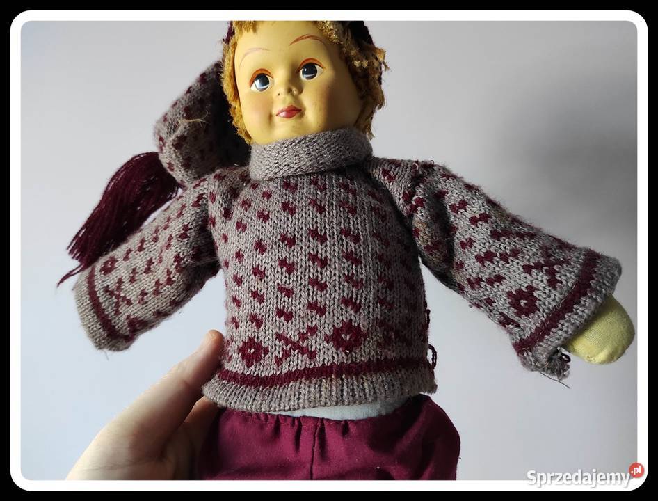 Kolekcjonerska lalka chłopiec drewniane nogi 35 mazowieckie