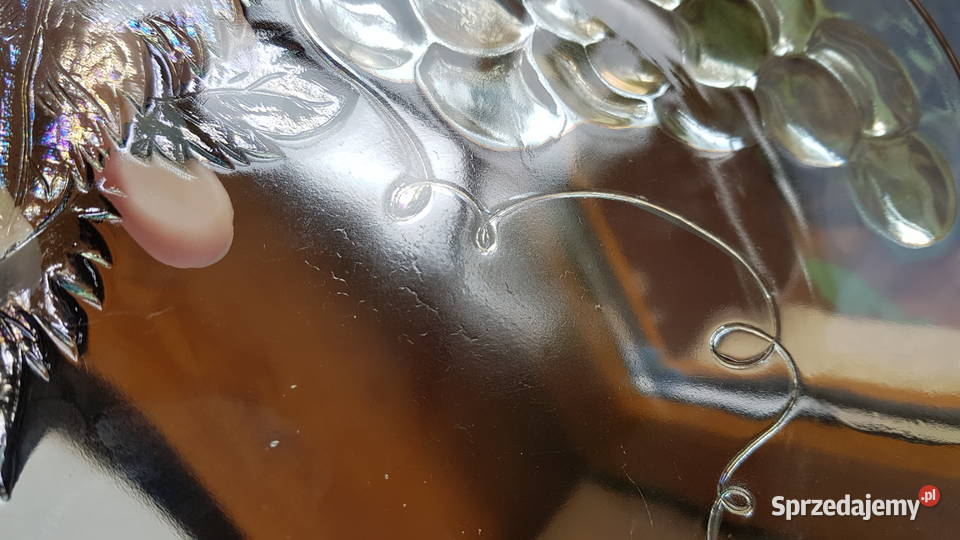 Patera duży talerz Malaga z naklejką winogrona sprzedam
