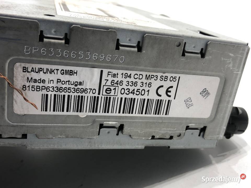 RADIO FIAT CROMA 7646336316 ODTWARZACZ