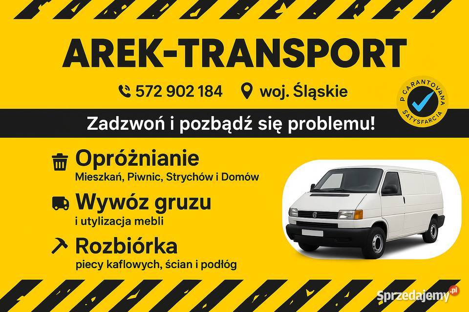 OPRÓŻNIANIE MIESZKAŃ PIWNIC GARAŻY Wywóz Mebli Katowice