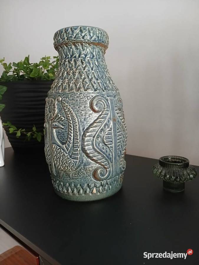 Duży wazon ceramiczny Bay Keramik UNIKAT podkarpackie Wiewiórka