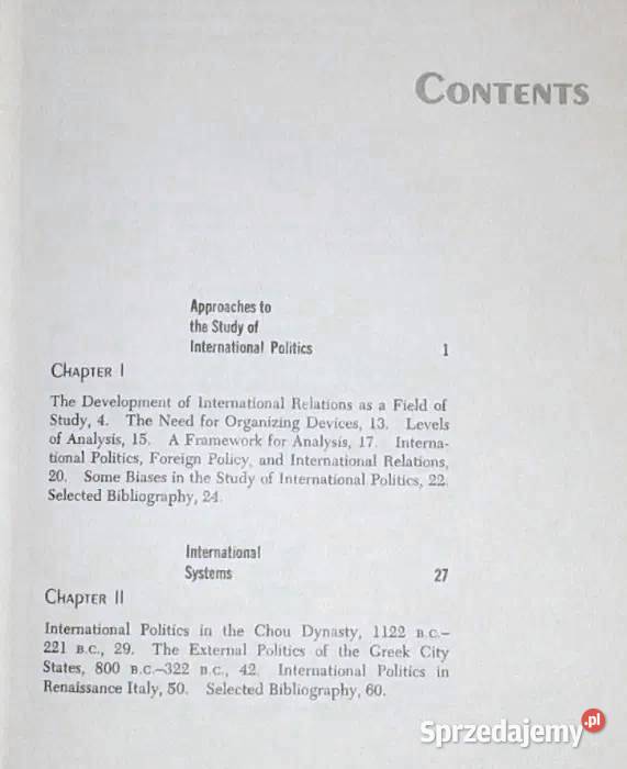 International Politics A Framework for Chełm sprzedam