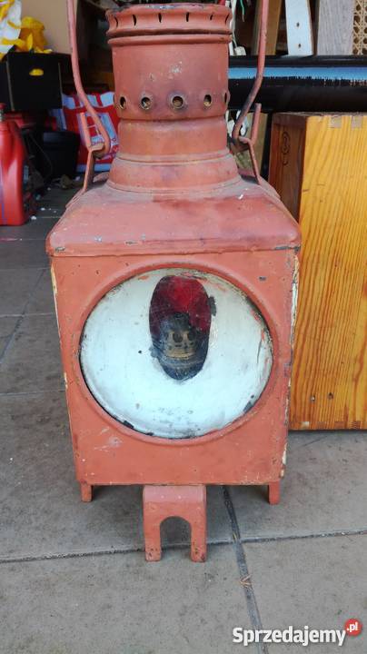 Stara lampa kolejowa naftowa Nysa