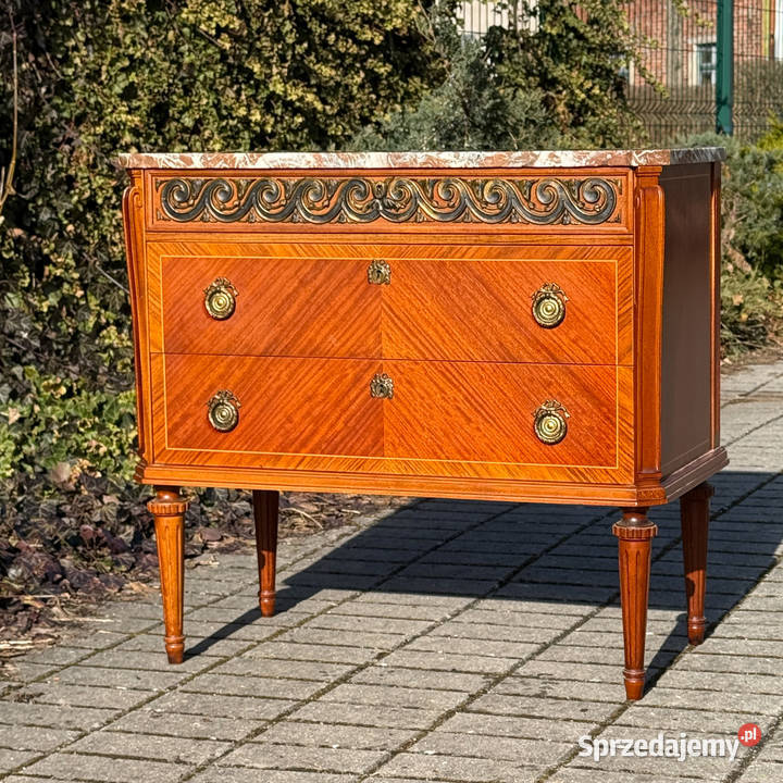 ARTexpert Komoda Ludwik marmurowy blat vintage Dobrzany