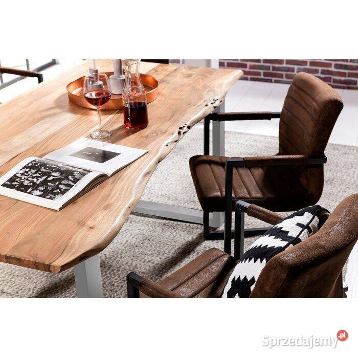 stół lite drewno akacja BRAYDEN 160x85x77 Meble Zamość