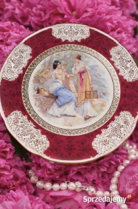 Patera secesja Bohemia Czechoslovakia RGK Rudolf Porcelana i szkło Antyki, Sztuka, Kolekcje Pabianice