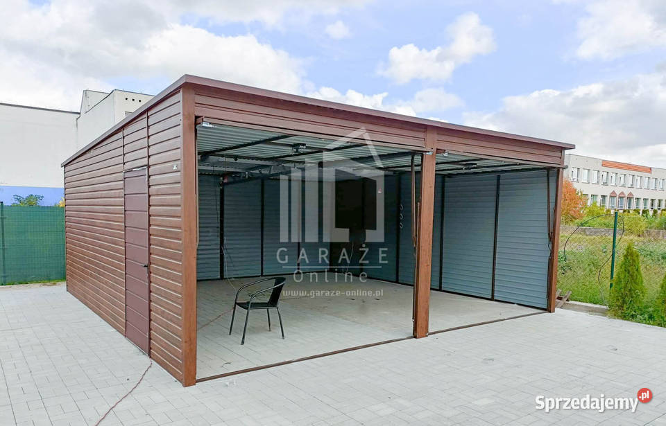 GARAŻ BLASZANY 6m x 58m spad tył 2x Brama drzwi 34.8m2 Kraków sprzedam