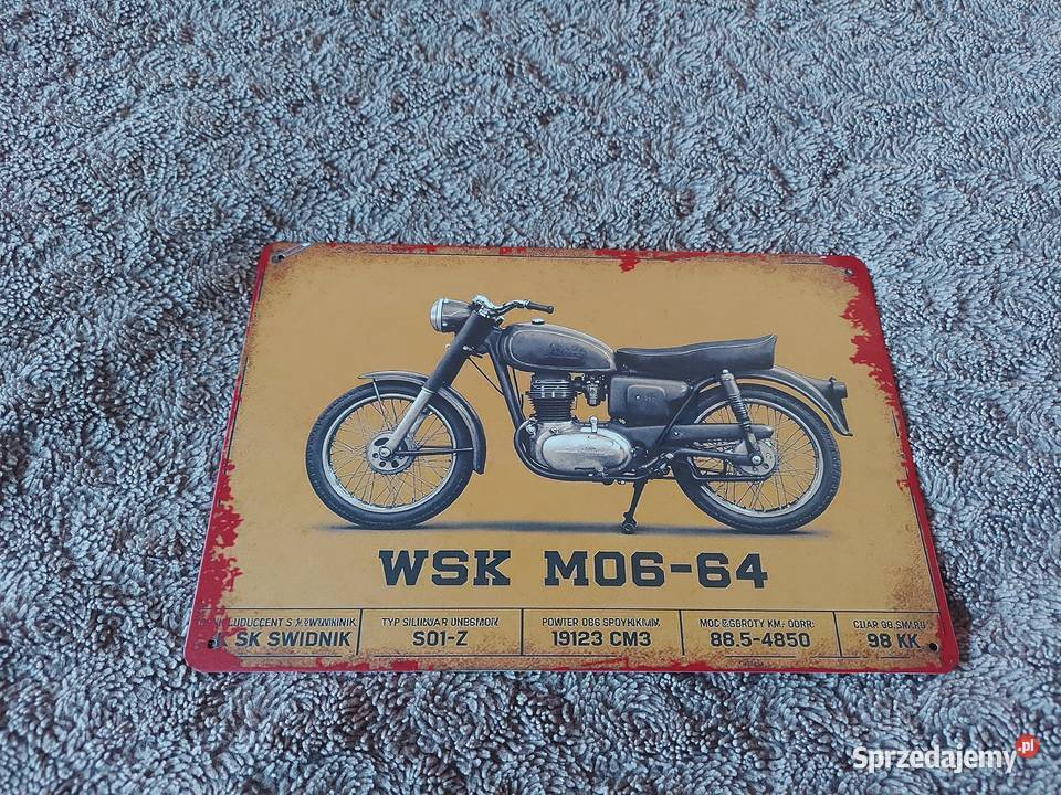 Szyld metalowy mz wsk simson awo ts es etz