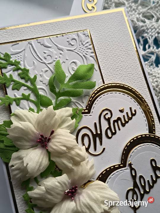 Pamiątka ślubu kartka w pudełku Toruń