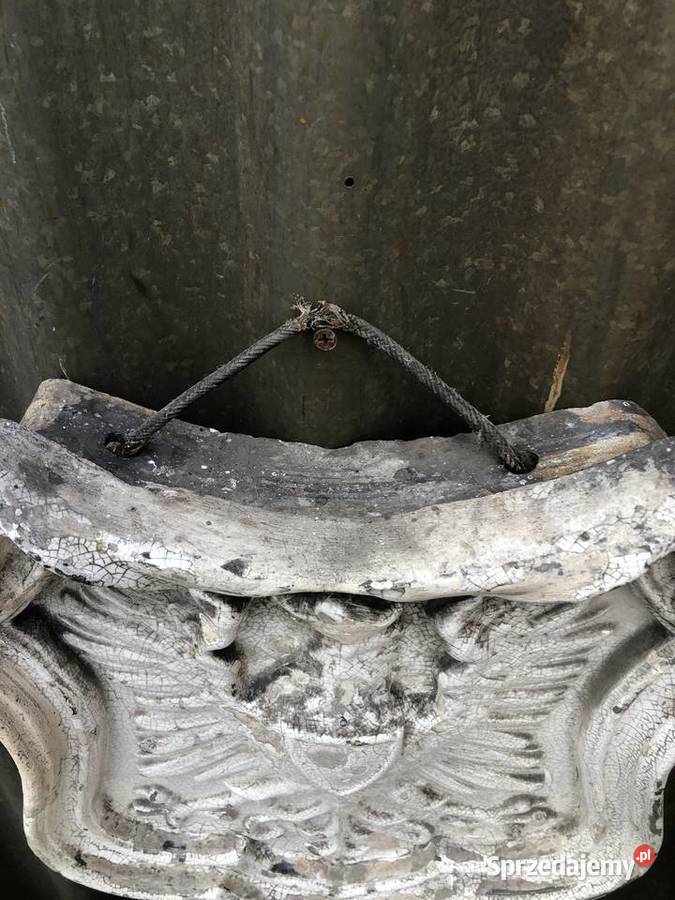 Antyk kafel Godło Orzeł biały Polska Łowicz