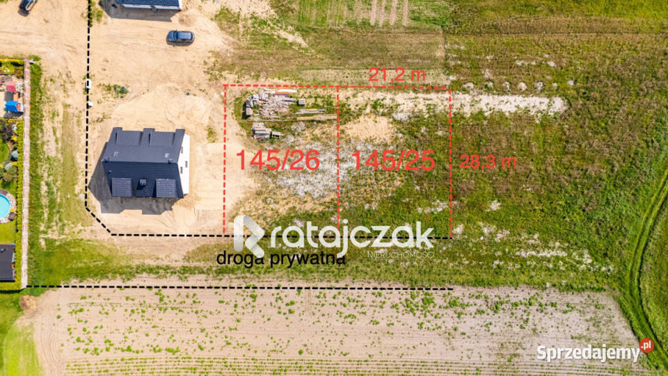sprzedaży działki Tyłowo Wejherowska 600m2