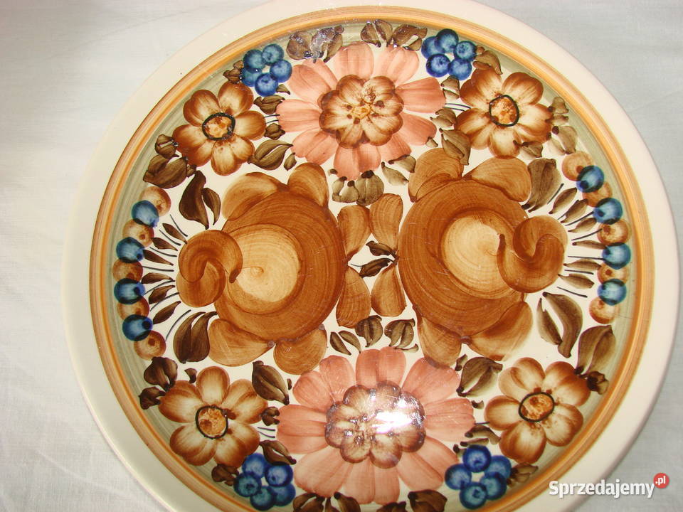 Koło fajansowy talerz dekoracyjny PRL Pozostałe pomorskie sprzedam