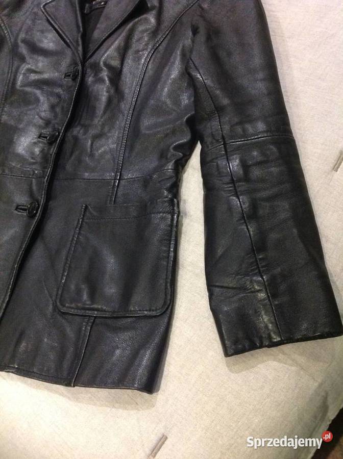 Marynarka Kurtka Skórzana Damska S Czarna skóra lubuskie sprzedam