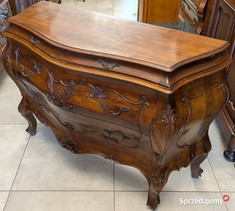 Wspaniała komoda neobarokowa orzech sklep Dąbrowa Górnicza